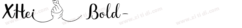 XHei Bold字体转换
